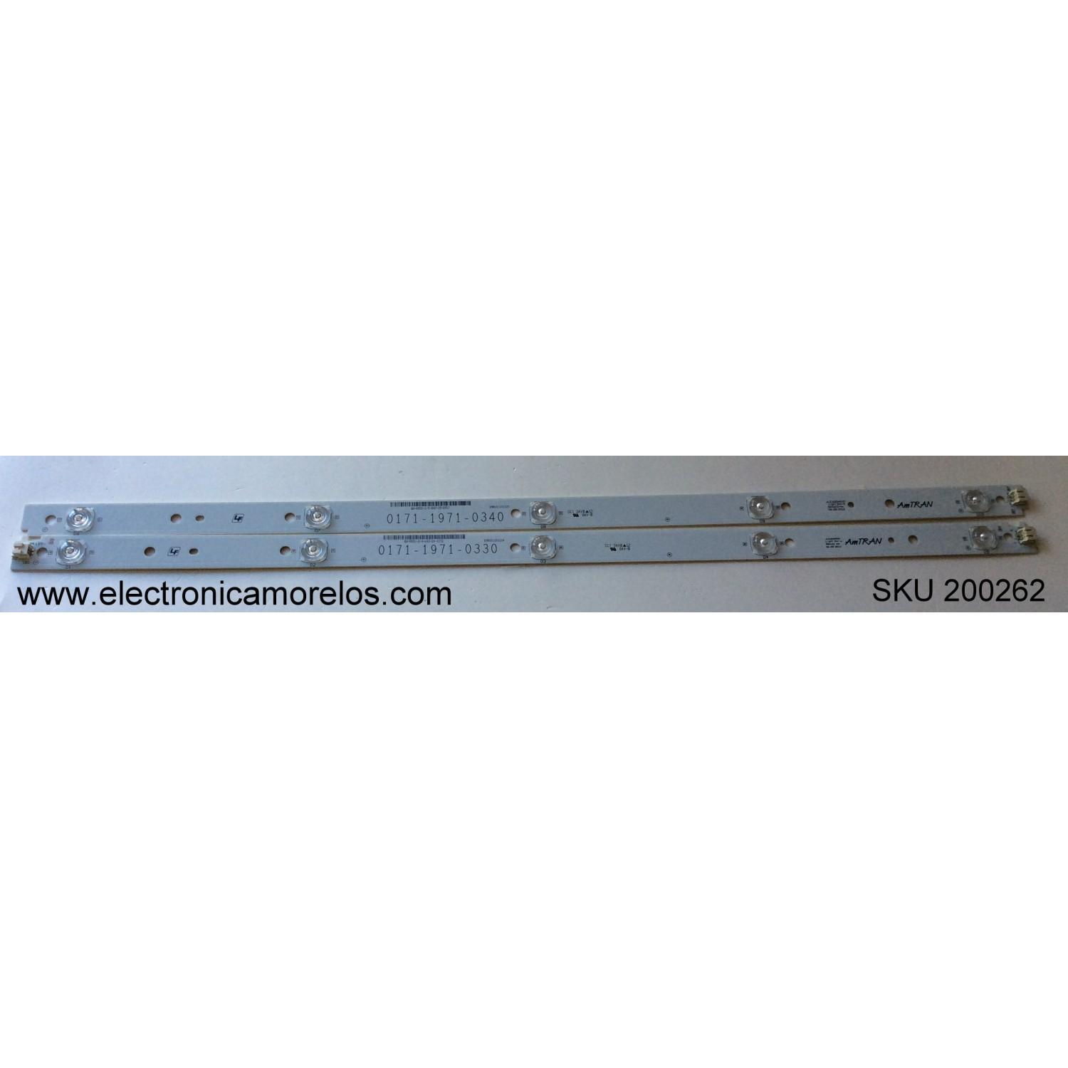 KIT DE LED PARA TV / VIZIO T320XVN02.A / JLE32EM500 / 0171-1971-0340 / 0171-1971-0330 / E320I-A0 LAQANLHP / E322AR LWJAMMAN / NS-32L120A13 / DP32642 P32642-02 / DP32642 P32642-04 / E32 CE3200V-XVN020